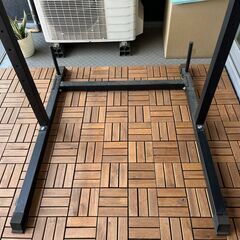 【懸垂＋バーベルスタンド】ぶら下がり健康器 懸垂 チンニング ベンチプレス の画像