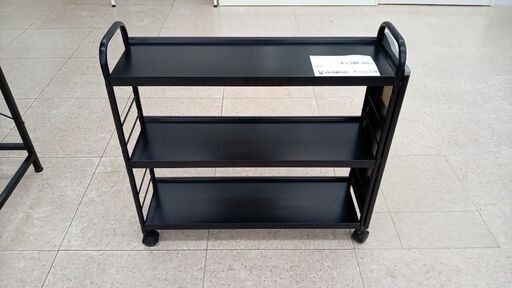 ★ジモティ割あり★ YODOKO ワゴン 黒 H66×D20×W69 クリーニング済み TJ6057