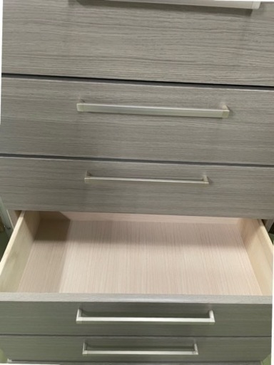 関家具取手付きおしゃれ収納タワーチェスト