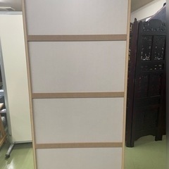 関家具取手付きおしゃれ収納タワーチェストの画像