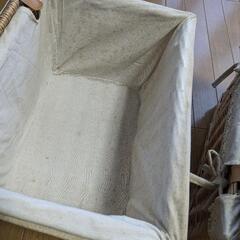 大きめフタ付きかご２点　収納にの画像