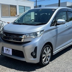 ★支払い総額 19.8万★ローン可能★三菱 ekカスタム ターボ！車検令和7年2月！下取り、配送可能！の画像