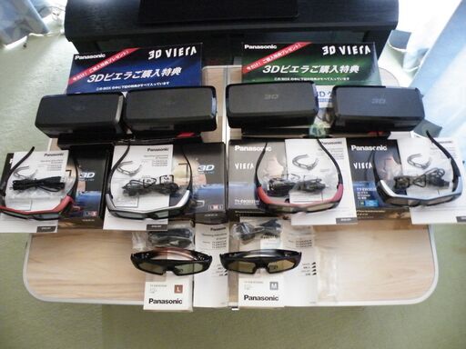 Panasonic　VIERA　３Dグラス　6個セット(Ｌサイズ×１個　Mサイズ×3個　Sサイズ×2個）