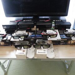 思い切りました。 ご家族皆様でお楽しみ下さい。特典付きです! Panasonic　VIERA　３Dグラス　6個セット(Ｌサイズ×１個　Mサイズ×3個　Sサイズ×2個）の画像