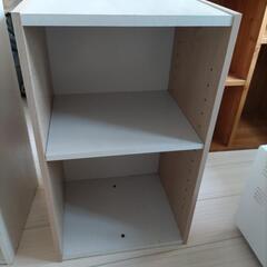 【月末処分】お話し中、家具 収納家具 カラーボックス、2段