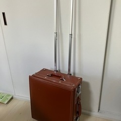本革レザートランク　レザーキャリーバッグ