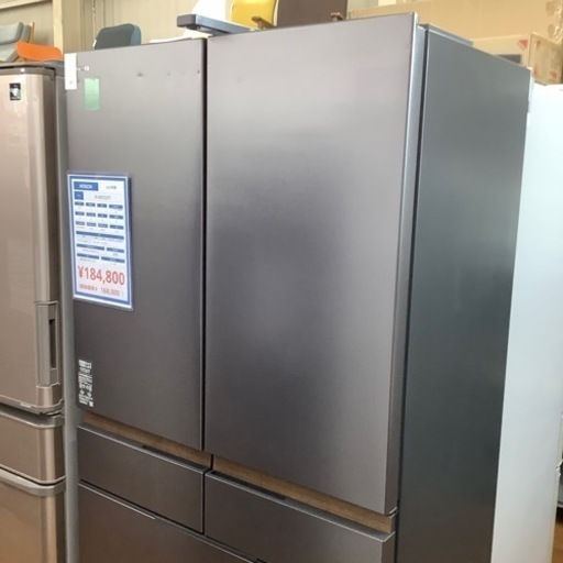 HITACHI  6ドア冷蔵庫　RーGX CC67T 2023年製　670L 163L 表面に目立つキズ有　キズ.ヘコミ有