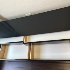 ブラックテレビ台の画像