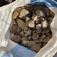 砕石　米袋×2 無料で差し上げますの画像