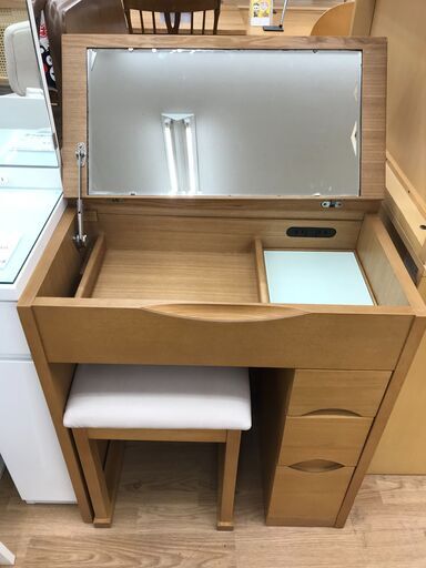 ★ジモティ割あり★  ドレッサー ナチュラル H73×W65×D40 クリーニング済み KJ5170