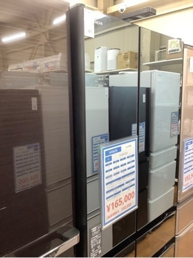 HITACHI  6ドア冷蔵庫　RーHXCC62 2022年製　617L 程度A カメラ内蔵