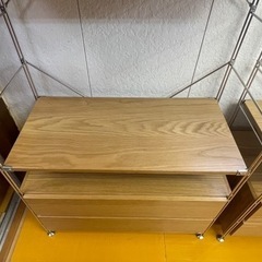 リサイクルサービス八光】幅86㎝ 無印良品 ステンレスユニットシェルフ