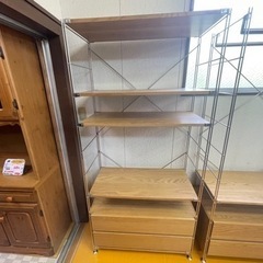 リサイクルサービス八光】幅86㎝ 無印良品 ステンレスユニットシェルフ