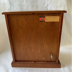 オルゴール付き　小物ケース　木製　　中古品の画像