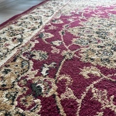 サヤンサヤン　クラッシック柄　トルコ絨毯　ラグ　中古の画像