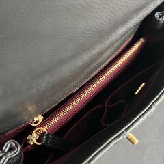 CHANEL ココハンドル マトラッセ　ソーブラック　キャビアスキンの画像