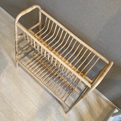 IKEA ラタンラックの画像