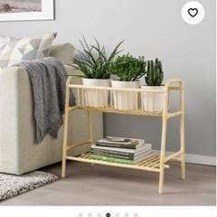 IKEA ラタンラックの画像