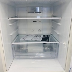 AQUA/アクア 2ドア冷蔵冷凍庫 AQR-16H 157L ワイド幅52.5cm耐熱100℃テーブル 54Ｌ大容量ワイドフリーザー　家電 キッチン家電 冷蔵庫の画像