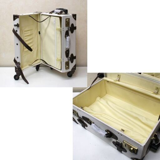 開封未使用品 MOIERG キャリーケース TSAロック Mサイズ 25L ホワイト×ブラウン 81-55036 旧モデル モアエルグ キャリーバッグ 旅行カバン 札幌市 清田区 平岡
