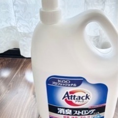 【中古】ポンプ付業務用アタック消臭ストロングジェル4kg 1つ