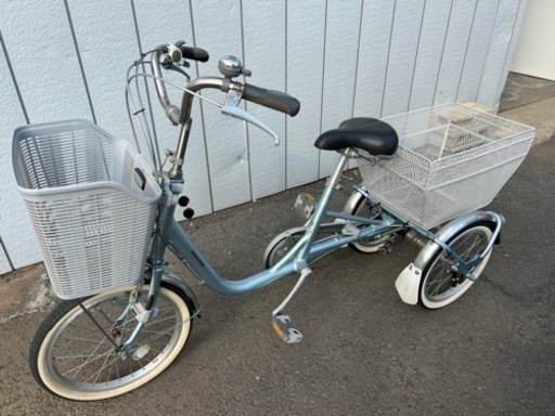 ■ブリヂストン 大人用三輪車 三輪自転車 ワゴン BW13■3段変速 鍵付き 18/16インチ■BRIDGESTONE WAGON