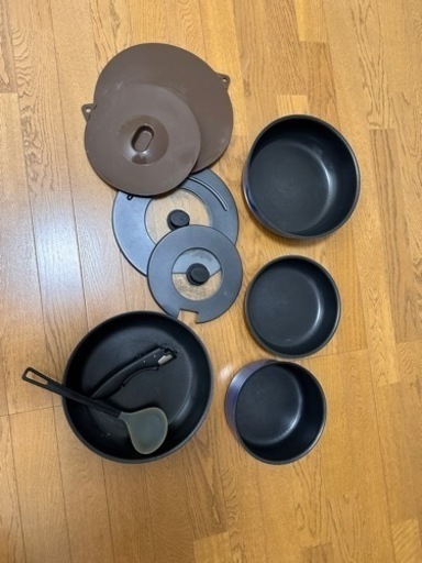 フライパン　鍋　炒め鍋 thermos 9点セット　湯沸かし器　ミキサー