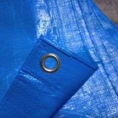 ブルーシート１７０センチ✕４００センチ　ハトメ１２個付き　の画像