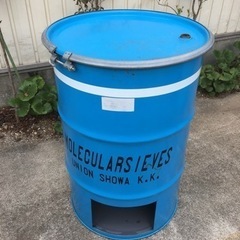 焼却炉  ドラム缶  蓋ありの画像