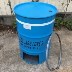 焼却炉  ドラム缶  蓋ありの画像
