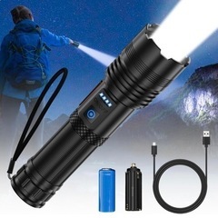 【新品未使用/15000ルーメン】懐中電灯 超強力 LED ハン...