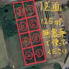 【長浜市】無農薬で畑を作ってくれる方！自給自足生活、土地面積1,000平米:家庭菜園として、1区画の利用でもOK！区画の組み合わせ利用も OK！もちろん、全ての利用もOK！！ - 長浜市