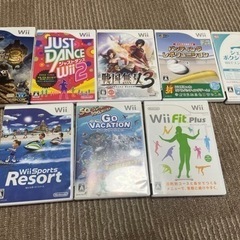 任天堂のWii本体、wiiボード、ソフト、HDMIアダプタの画像