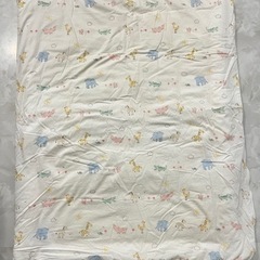 ベビー布団　西川リビング　掛け布団・カバー、敷布団カバー２枚の4点セットの画像