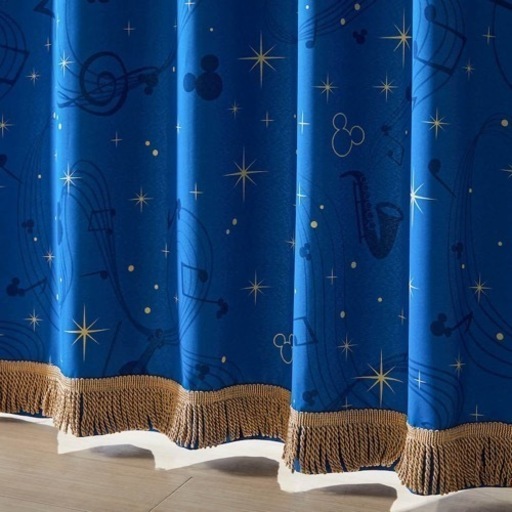 ディズニー200×100、未使用2枚セット／カーテン／家具 カーテン