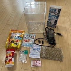 金魚づくり　金魚鉢　水槽　餌　カルキ抜き　水作スペースパワー