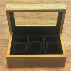 木製腕時計ケース 腕時計収納ケース 展示 透明 茶色
