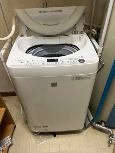 SHARP 洗濯機　ES-G7E3 2016年製