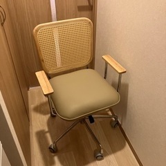 lowya ラタン調デスクチェア