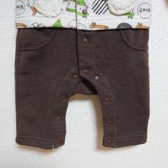 【70cm】秋冬 厚手 ロンパース カバーオール 長袖 男の子 女の子 クマ柄の画像