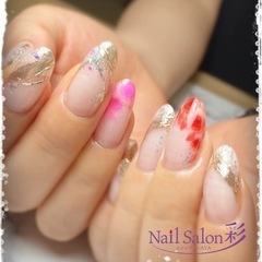 【岩手💅ネイルスクール彩】〜二枚爪でも楽しめる🎶長さのあるネイル〜