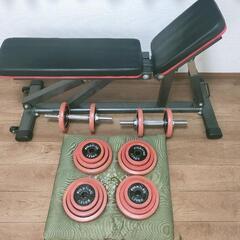 可変式ダンベル＋インクラインベンチの画像