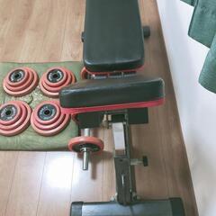 可変式ダンベル＋インクラインベンチの画像