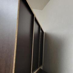 3段カラーボックス、ダークブラウン、コメリの画像