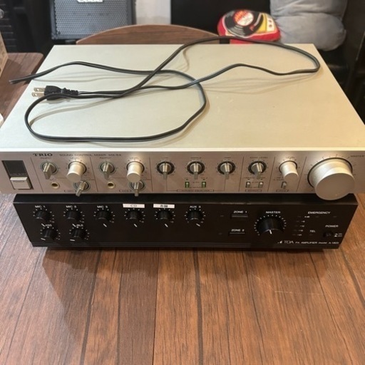 家電 TOA PA AMPLIFER MODEL A-1803 TRIO MIXER MX-5X