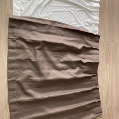 カーテン　茶色、レース2枚ずつセット　105×117cmくらい