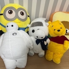 （最終値下げ）ぬいぐるみ＋クッション　6個セット　【直接お取引限定】