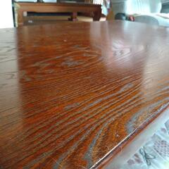 木製テーブル　脚折りたたみ可能　運搬可！　自宅引き渡しなら無料で！の画像