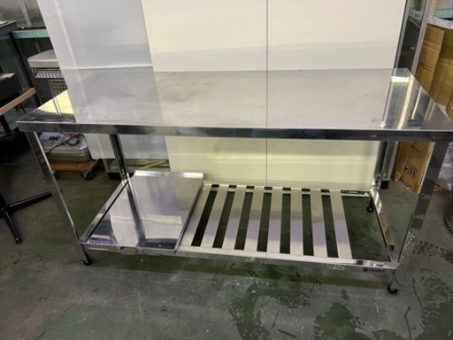 置き台付き作業台 1500x600x800