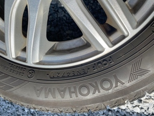 スタッドレスタイヤ　アルミホイール付　155/65R13 4本セット　2021年製　ヨコハマ　アイスガード
